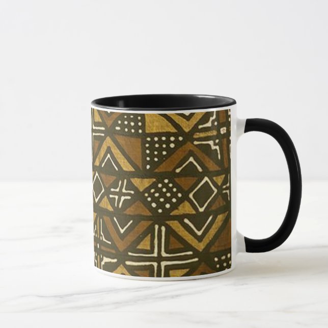 Kenyan-Schlamm-Stoff-Muster #1 Tasse (Rechts)