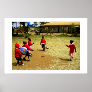 KENYAN SCHOOL KINDER IN KENIA POSTER