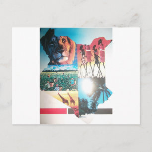 Kenyan Tapestes: Wildlife, Culture & Coastal Beach Postkarte
