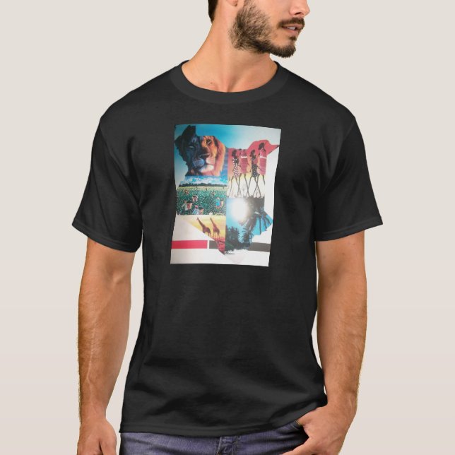 Kenyan Tapestes: Wildlife, Culture & Coastal Beach T-Shirt (Vorderseite)