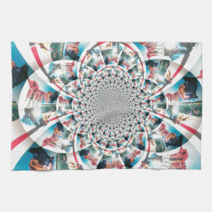 Kenyan Tapestry Kaleidoskop Art Print Handtuch