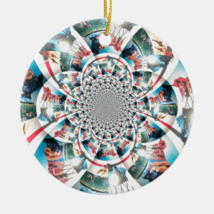 Kenyan Tapestry Kaleidoskop Art Print Keramikornament