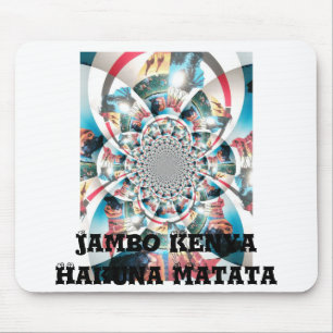 Kenyan Tapestry Kaleidoskop Art Print Mousepad