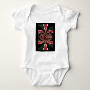 Kenyan Travel Gift - Hugs & Kisses Design Baby Strampler
