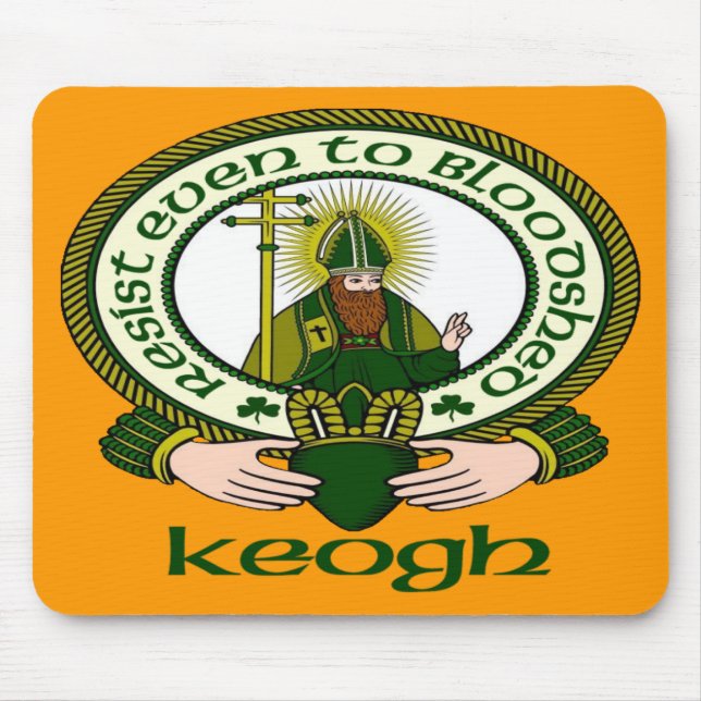 Keogh Clan-Motto-Mausunterlage Mousepad (Vorne)