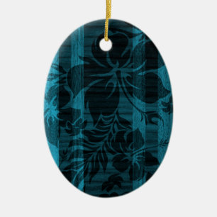 Keokea Beach Faux-Holz-Surfbrett Keramikornament