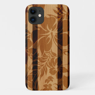 Keokea Beach Hibiskus Imitate Holzsurfboard Case-Mate iPhone Hülle