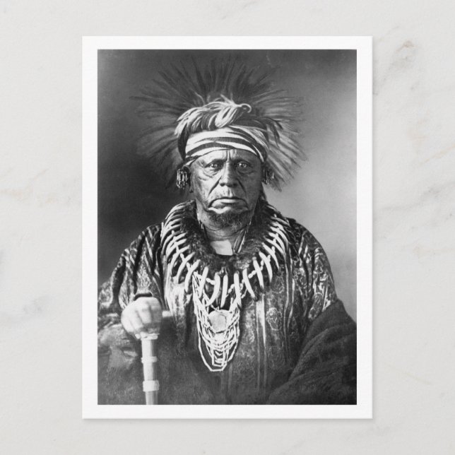 Keokuk ~ Sauk Chief 1847 Postkarte (Vorderseite)