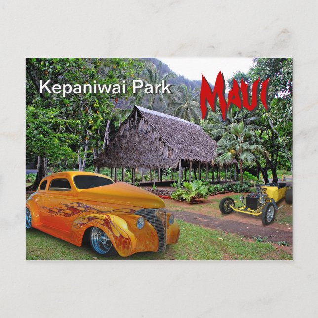 Kepaniwai Park Maui Postkarte (Vorderseite)