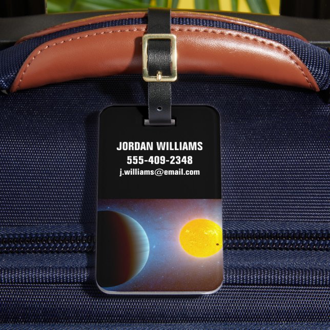 Kepler-10 Star System. Gepäckanhänger (Vorderseite Insitu 2)