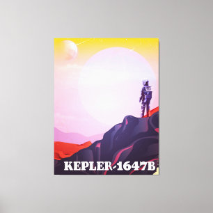 Kepler - 1647B Reiseplakat Leinwanddruck