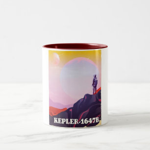 Kepler - 1647B Reiseposter Zweifarbige Tasse