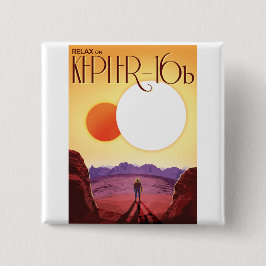 Kepler-16b: Binary Solar Sunset Fine Art Space Button