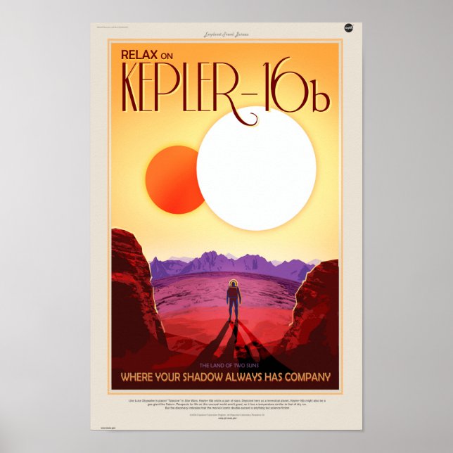 Kepler-16b Poster (Vorne)