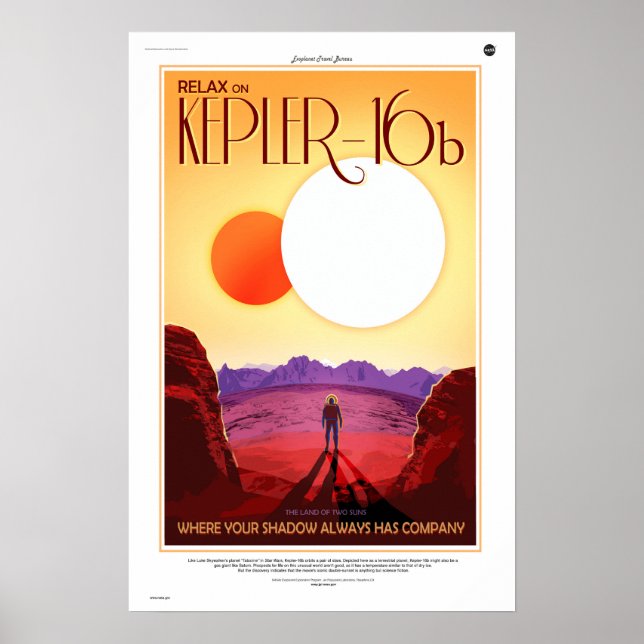 Kepler-16b Poster (Vorne)