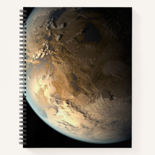 Kepler-186f Orbit eines fernen Sterns. Notizbuch