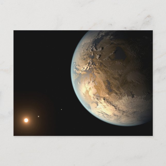 Kepler-186f Orbit eines fernen Sterns. Postkarte (Vorderseite)