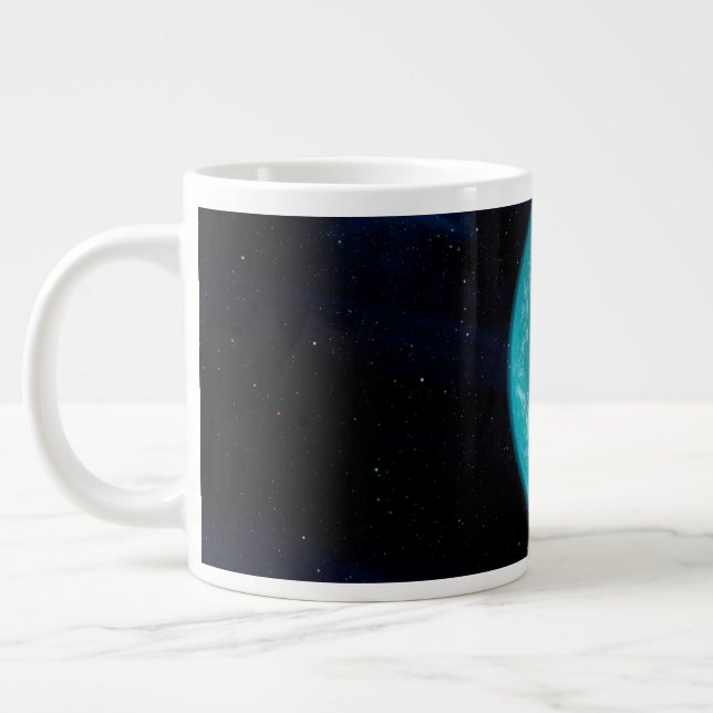 Kepler 22b, ein extrasolarer Planet. Jumbo-Tasse (Links)