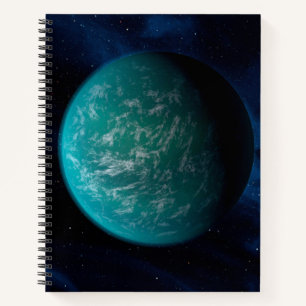 Kepler 22b, ein extrasolarer Planet. Notizbuch