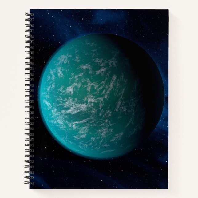 Kepler 22b, ein extrasolarer Planet. Notizbuch (Vorderseite)