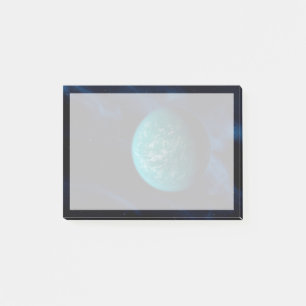 Kepler 22b, ein extrasolarer Planet. Post-it Klebezettel