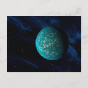 Kepler 22b, ein extrasolarer Planet. Postkarte