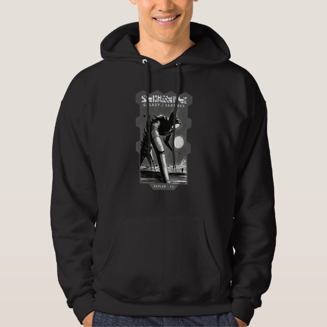 Kepler Galaxie Alien beängstigend Hoodie (Vorderseite)