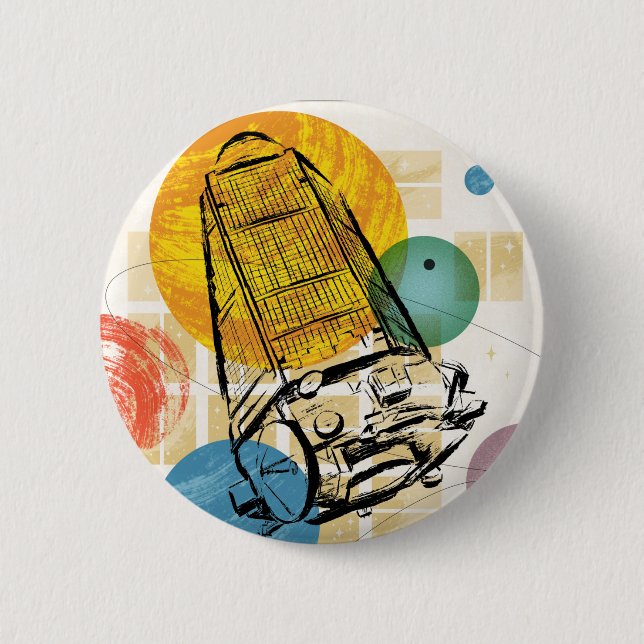 Kepler Space Telescope Poster. Button (Vorderseite)