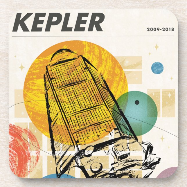 Kepler Space Telescope Poster. Getränkeuntersetzer (Vorderseite)