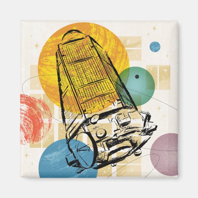 Kepler Space Telescope Poster. Magnet (Vorne)