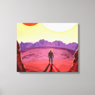 Kepler Space Travel Destination Planet Adventure Leinwanddruck