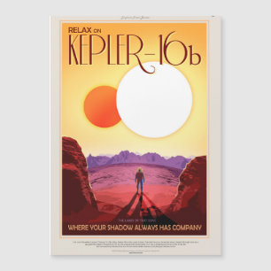 Kepler Space Travel Destination Planet Adventure Magnetkarte