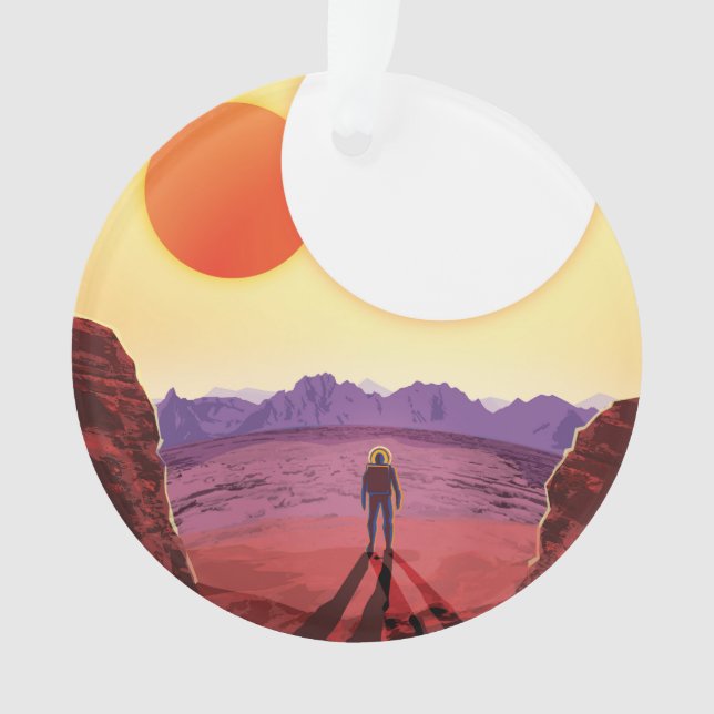 Kepler Space Travel Destination Planet Adventure Ornament (Vorderseite)