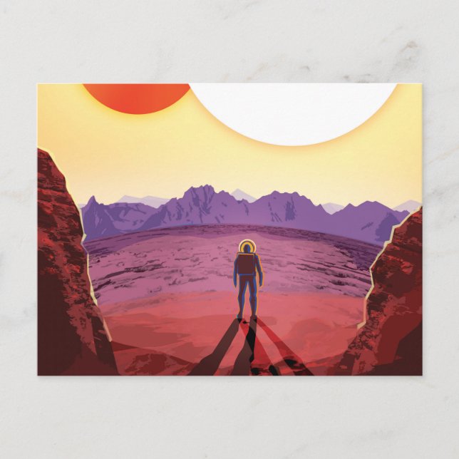 Kepler Space Travel Destination Planet Adventure Postkarte (Vorderseite)