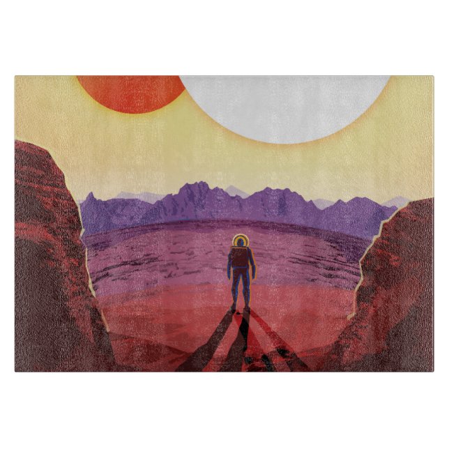 Kepler Space Travel Destination Planet Adventure Schneidebrett (Vorderseite)