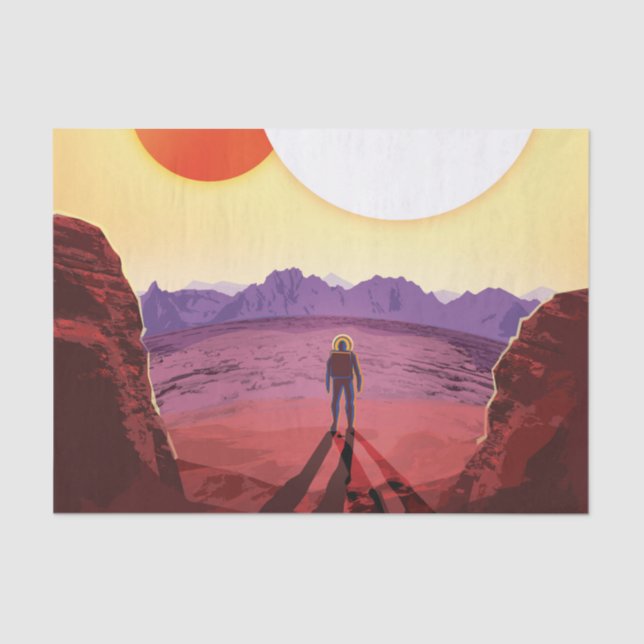 Kepler Space Travel Destination Planet Adventure Seidenpapier (Vorderseite)