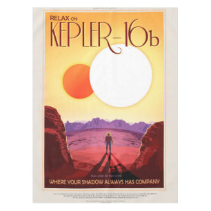 Kepler Space Travel Destination Planet Adventure Tischdecke