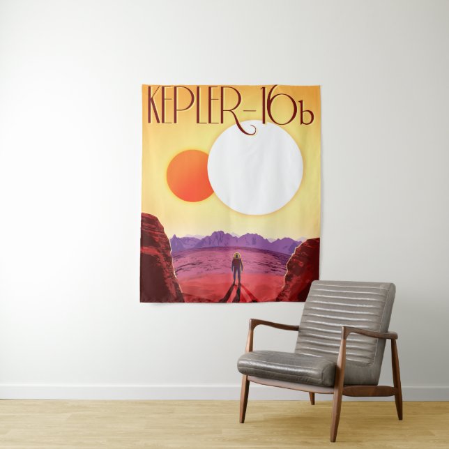 Kepler Space Travel Destination Planet Adventure Wandteppich (Beispiel)