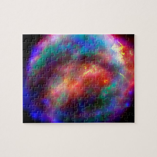 Kepler's Supernova Remnant NASA Hubble Space Foto Puzzle (Horizontal)