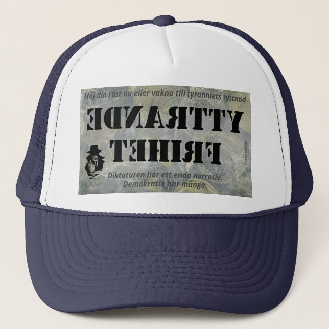 Keps — Yttrandefrihet Truckerkappe (Vorderseite)
