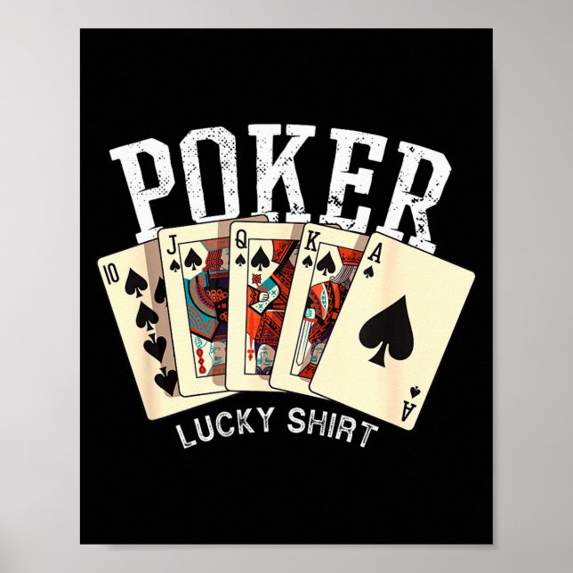 Ker Lucky Shirt Ker Player Gambling Funny Ker  Poster (Vorne)