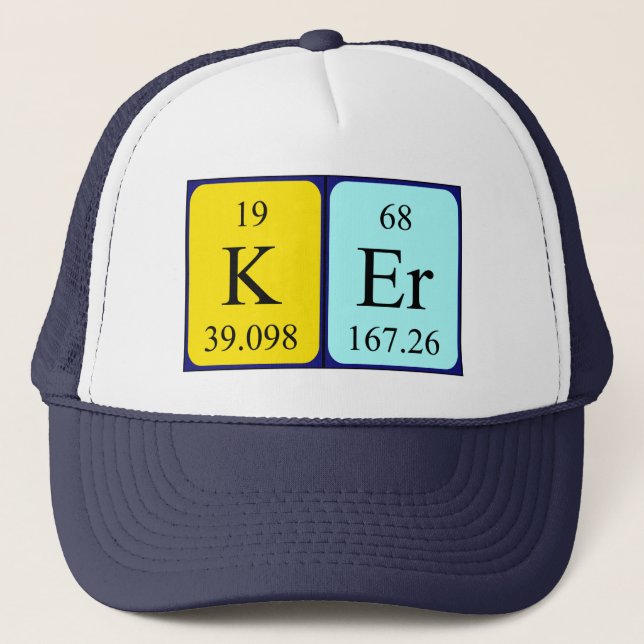 Ker Periodier Table name hat Truckerkappe (Vorderseite)