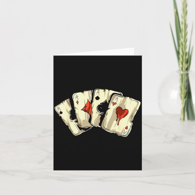 Ker Player Texas Holdem - Card Game Ker  Karte (Vorderseite)