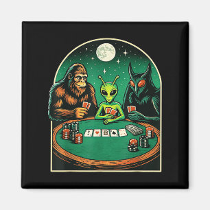 Ker Shirt Men Women Bigfoot Alien Mothman Spielen Magnet