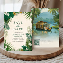 Kerala-Hausboot Hochzeit Südindische Hochzeit