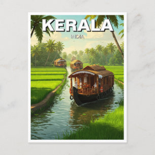 Kerala India Postkarte