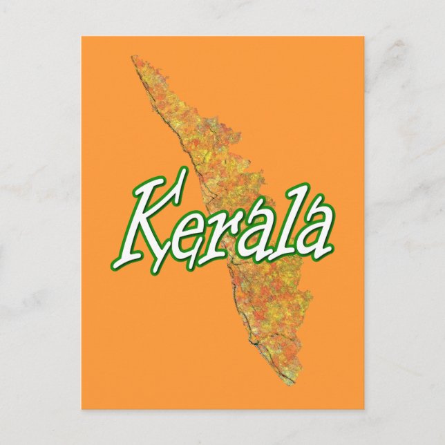 Kerala Postkarte (Vorderseite)