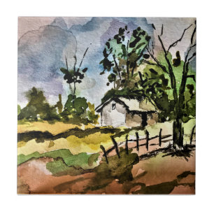 Keramik - 4,25in x 4,25in - Nach unten durch den B Fliese