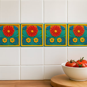 Keramik Art Deco Fliese