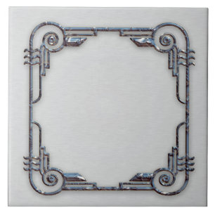 Keramik Art Deco Rahmen Tile. Fliese